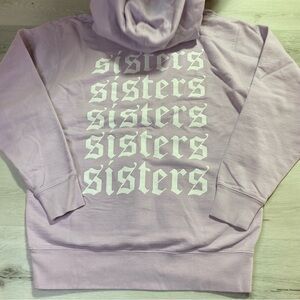 James Charles Sisters Apparel Originals Repeating Shirt Hoodie,Lavender, Sz Med